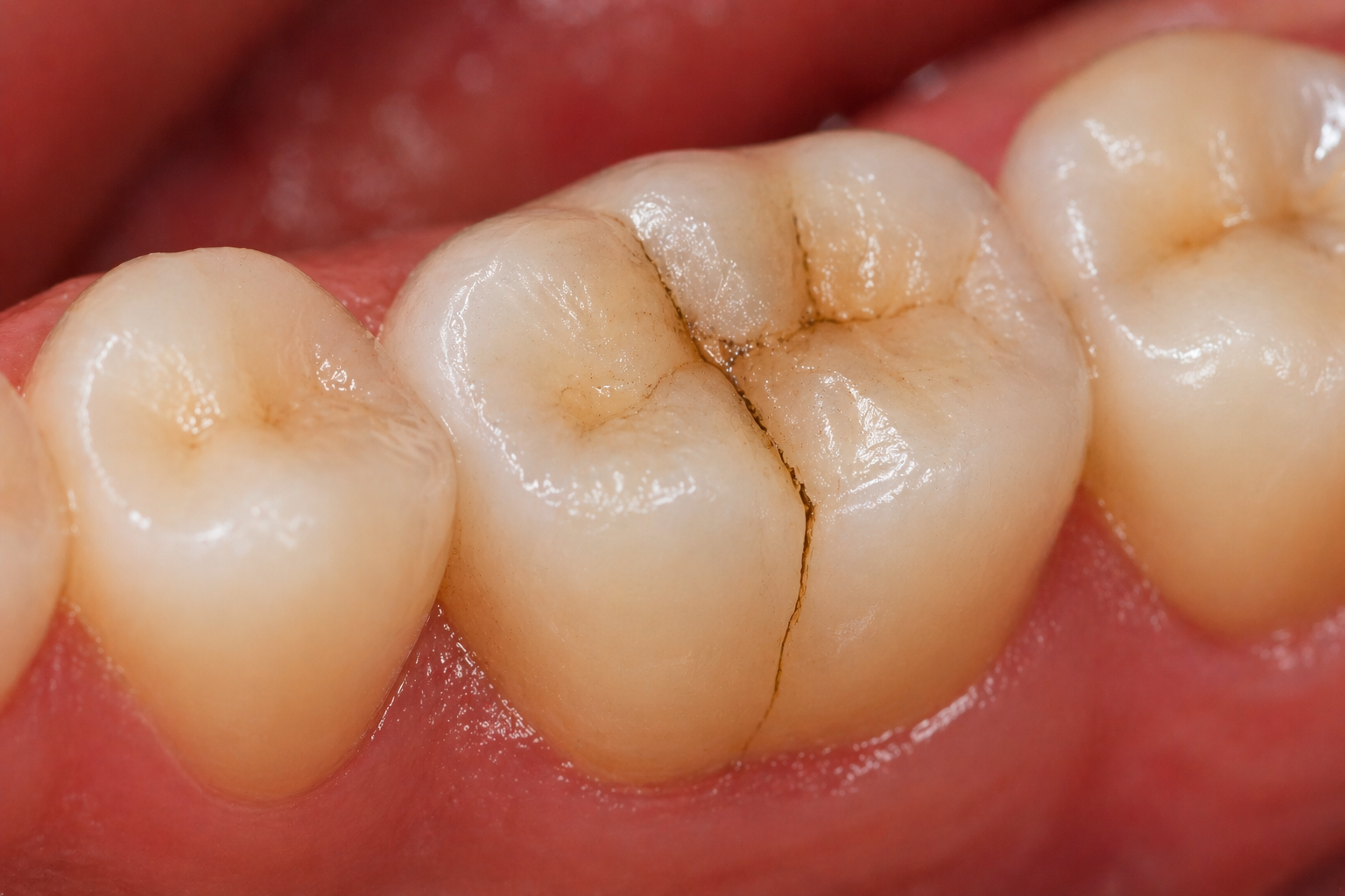 Illustration of a cracked tooth